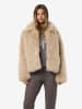 Noisy may Kunstbont jas "NMEVIE" beige
