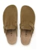 BABUNKERS Family Leder-Clogs in Khaki