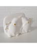 Boltze Servethouder "Maddy' wit/goudkleurig - (B)13 x (H)8 x (D)6 cm