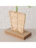 Boltze LED-Dekoaufsteller "Cedric" in Beige/ Grün - (B)16 x (H)41,5 x (T)6 cm