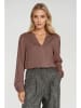 Nife Bluse in Hellbraun
