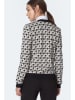Nife Cardigan in Schwarz/ Creme/ Grau