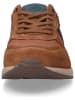 Camel Active Skórzane sneakersy w kolorze jasnobrązowo-niebieskim