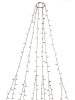 Konstsmide LED-Baummantel -  EEK E (EEK A bis G) - (L)400 cm