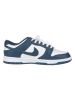 Nike Leder-Sneakers "Dunk Low" in Dunkelblau/ Weiß