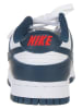 Nike Leren sneakers "Dunk Low" donkerblauw/wit