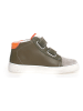 Naturino Leder-Sneakers "Pinn" in Khaki/ Orange/ Hellblau