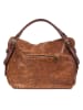 Lucca Baldi Leder-Henkeltasche "Cortona" in Braun - (B)40 x (H)36 x (T)16 cm