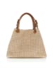 Lucca Baldi Leren handtas "Fosdinovo" beige - (B)45 x (H)37 x (D)15 cm