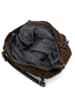 Lucca Baldi Leren schoudertas "Gimignano" donkerbruin - (B)50 x (H)45 x (D)20 cm