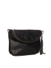 Lucca Baldi Leder-Umhängetasche "Cetona" in Schwarz - (B)24 x (H)18 x (T)4 cm