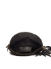 Lucca Baldi Leder-Umhängetasche "Cetona" in Schwarz - (B)24 x (H)18 x (T)4 cm
