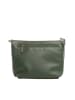 Lucca Baldi Leren schoudertas "Cetona" donkergroen - (B)24 x (H)18 x (D)4 cm