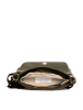 Lucca Baldi Leren schoudertas "Bagni" olijfgroen - (B)25 x (H)17 x (D)7 cm