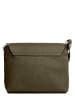 Lucca Baldi Leren schoudertas "Bagni" olijfgroen - (B)25 x (H)17 x (D)7 cm