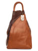 Lucca Baldi Leder-Rucksack "Novara" in Cognac/ Braun - (B)29 x (H)34 x (T)13 cm