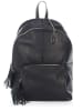 Lucca Baldi Leder-Rucksack "Cisano" in Schwarz - (B)35 x (H)37 x (T)14 cm