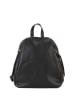 Lucca Baldi Leder-Rucksack "Gambellara" in Schwarz - (B)27 x (H)31 x (T)13 cm