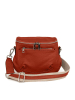 Lucca Baldi Skórzana torebka "Favara" w kolorze ceglanym - 24 x 19 x 7 cm