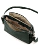 Lucca Baldi Leder-Umhängetasche "Melfi" in Dunkelgrün - (B)26 x (H)19 x (T)9 cm