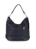 Lucca Baldi Leder-Schultertasche "Bolzano" in Dunkelblau - (B)45 x (H)40 x (T)15 cm