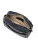 Lucca Baldi Leren schoudertas "Cascina" donkerblauw - (B)22 x (H)18 x (D)9 cm