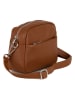 Lucca Baldi Leder-Umhängetasche "Cascina" in Camel - (B)22 x (H)18 x (T)9 cm