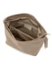 Lucca Baldi Leder-Schultertasche "Trapani" in Beige - (B)33 x (H)25 x (T)14 cm