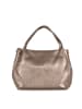 Lia Biassoni Leder-Henkeltasche "Taro" in Bronze - (B)28 x (H)25 x (T)18 cm