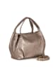 Lia Biassoni Leder-Henkeltasche "Taro" in Bronze - (B)28 x (H)25 x (T)18 cm