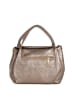 Lia Biassoni Leder-Henkeltasche "Taro" in Bronze - (B)28 x (H)25 x (T)18 cm