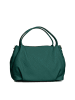 Lia Biassoni Leder-Henkeltasche "Taro" in Petrol - (B)28 x (H)25 x (T)18 cm