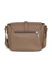 Lia Biassoni Leren schoudertas "Mella" taupe - (B)24 x (H)20 x (D)9 cm