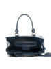 Lia Biassoni Leren handtas "Nure" blauw - (B)36 x (H)28 x (D)18 cm
