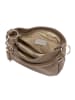 Lia Biassoni Leren schoudertas "Monate" taupe - (B)36 x (H)26 x (D)10 cm