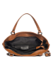 Lia Biassoni Leren schoudertas "Alserio" cognackleurig - (B)42 x (H)26 x (D)14 cm