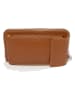 Lia Biassoni Leder-Handytasche "Cerca" in Cognac - (B)11 x (H)19 x (T)4 cm