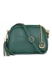 Lia Biassoni Leren schoudertas "Flumendosa" groen - (B)23 x (H)17 x (D)7 cm