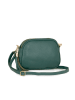 Lia Biassoni Leren schoudertas "Flumendosa" groen - (B)23 x (H)17 x (D)7 cm