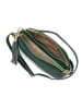 Lia Biassoni Leren schoudertas "Flumendosa" groen - (B)23 x (H)17 x (D)7 cm