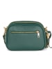 Lia Biassoni Leder-Umhängetasche "Flumendosa" in Grün - (B)23 x (H)17 x (T)7 cm