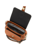 Lia Biassoni Leder-Umhängetasche "Accesa" in Camel - (B)24 x (H)18 x (T)12 cm