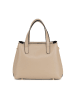 Lia Biassoni Leder-Henkeltasche "Verney" in Taupe - (B)28 x (H)21 x (T)12 cm