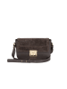 Lia Biassoni Leren schoudertas "Camoscio" donkerbruin - (B)24 x (H)16 x (D)7 cm