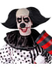 Widmann Killer Clown Glatze mit schwarzem Haar in Schwarz