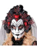 Widmann Masker "KONINGIN VAN DE DODEN" zwart/rood