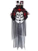 Widmann Masker "KONINGIN VAN DE DODEN" zwart/rood