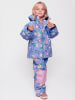 Småfolk Ski-/ Snowboardjacke "Vögel und Blumen" in Lila
