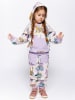 Småfolk Sweatbroek "Robothuisdieren" wit/paars