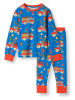 Småfolk Pyjama "Brandweerauto" blauw